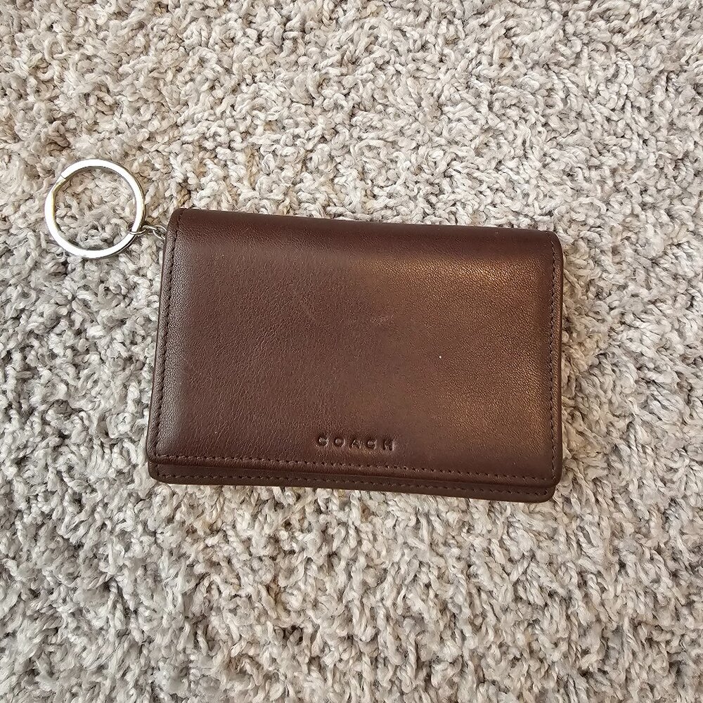 Coach Bedford Multifunction Wallet Mohagany Brown